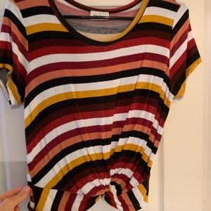 Striped crop top
